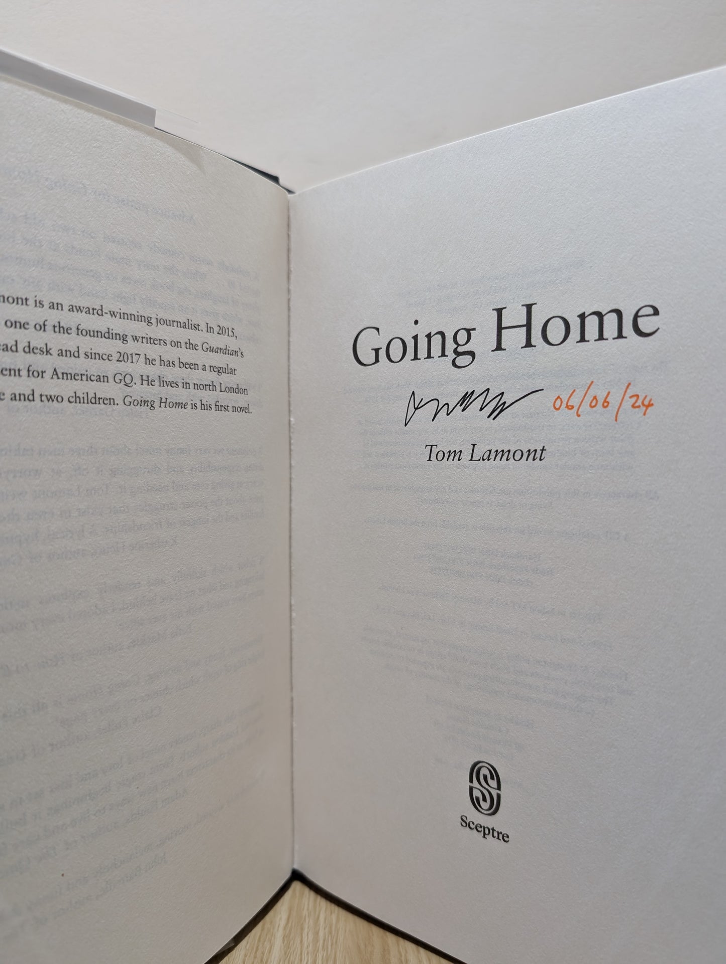 Going Home (Signed First Edition)