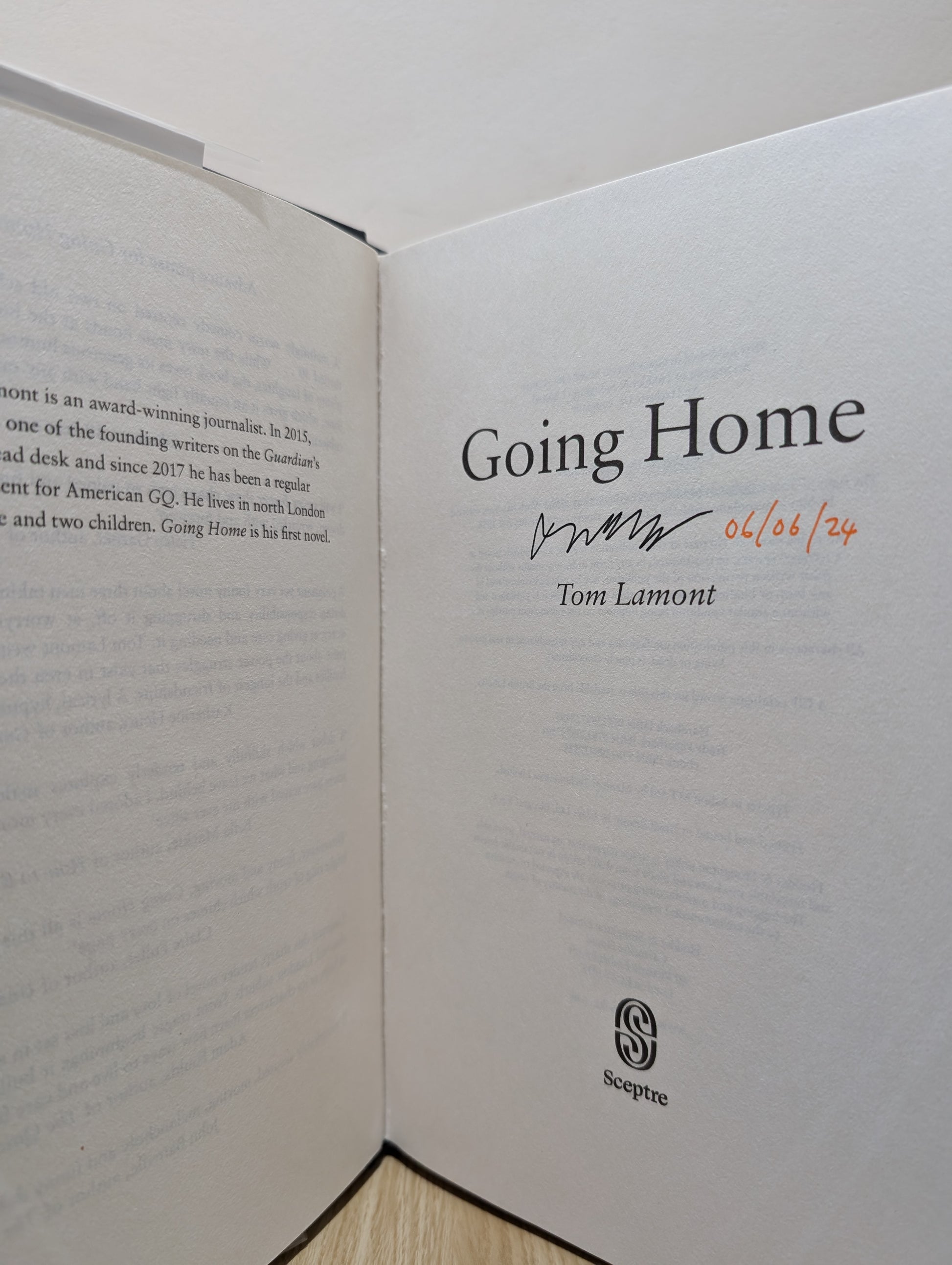 Going Home (Signed First Edition)