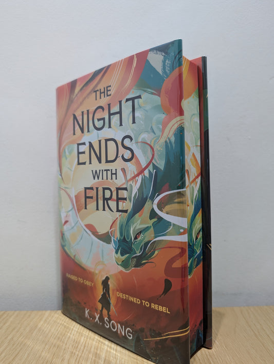 The Night Ends With Fire: a sweeping and romantic debut fantasy (Signed Numbered First Edition with sprayed edges)