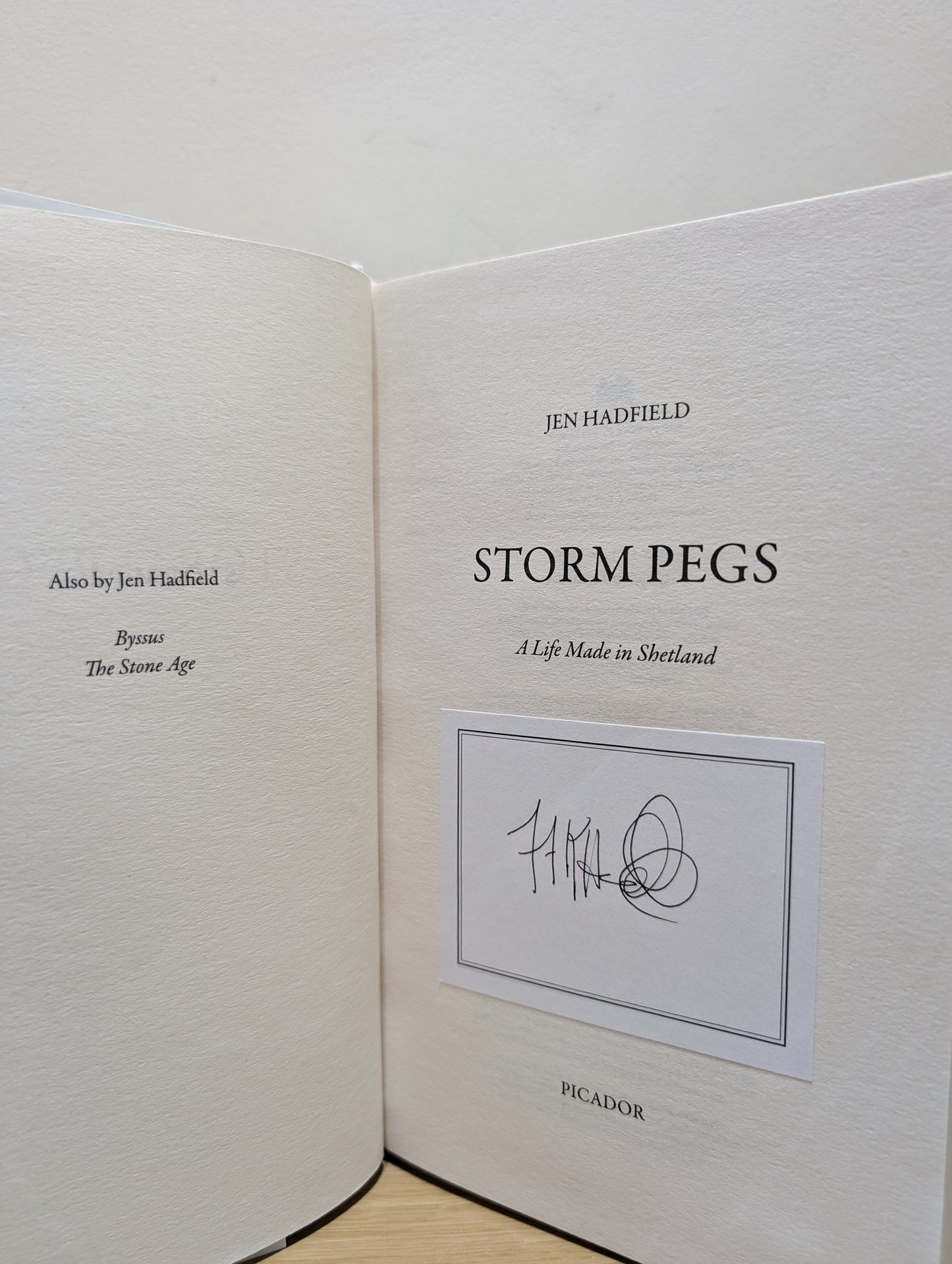 Storm Pegs: A Life Made in Shetland (Signed First Edition)