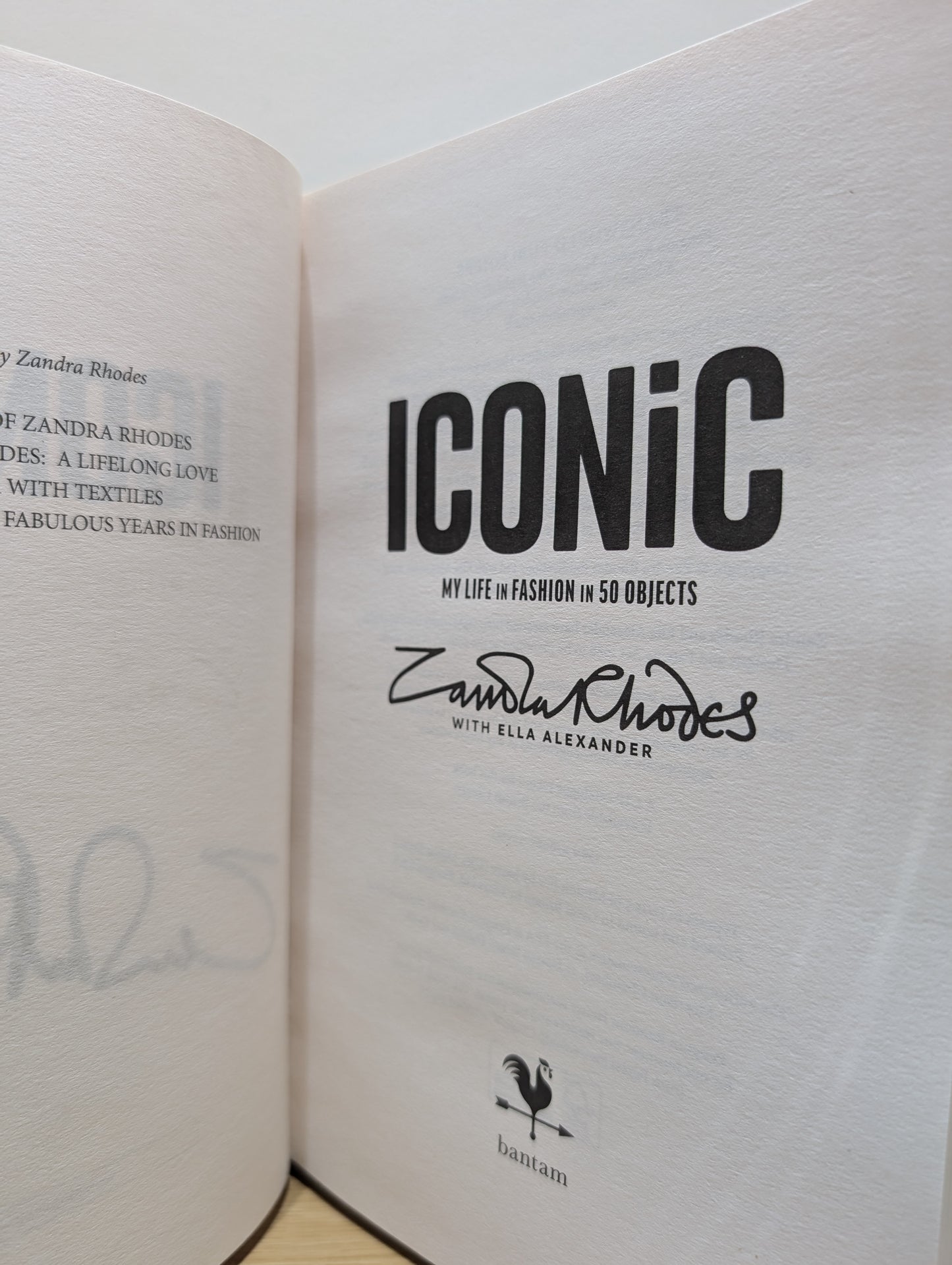 Iconic: My Life in Fashion in 50 Objects (Signed First Edition)