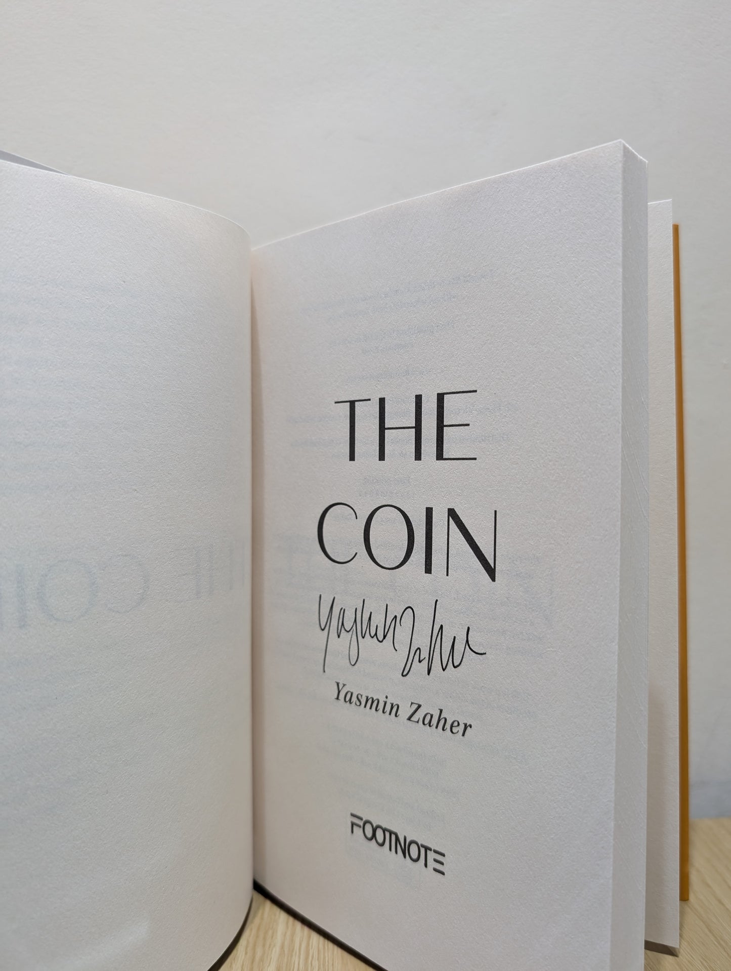 The Coin: A Novel (Signed First Edition)