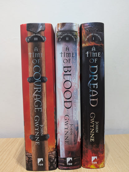 Of Blood and Bone 1-3: A Time of Dread; A Time of Blood; A Time of Courage (Signed Numbered Edition with sprayed edges)