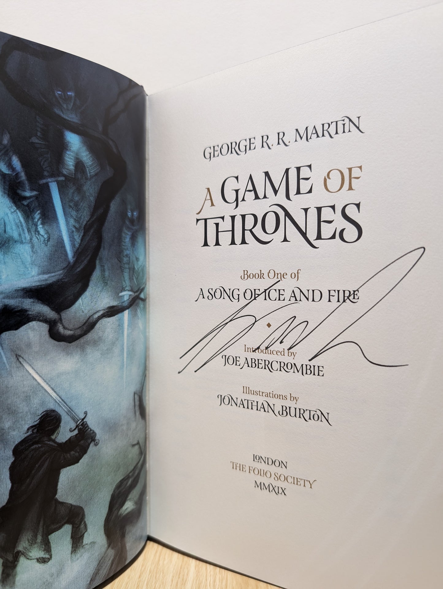 A Game of Thrones: Volume 1 of A Song of Ice and Fire (Signed Folio Slipcase Edition)