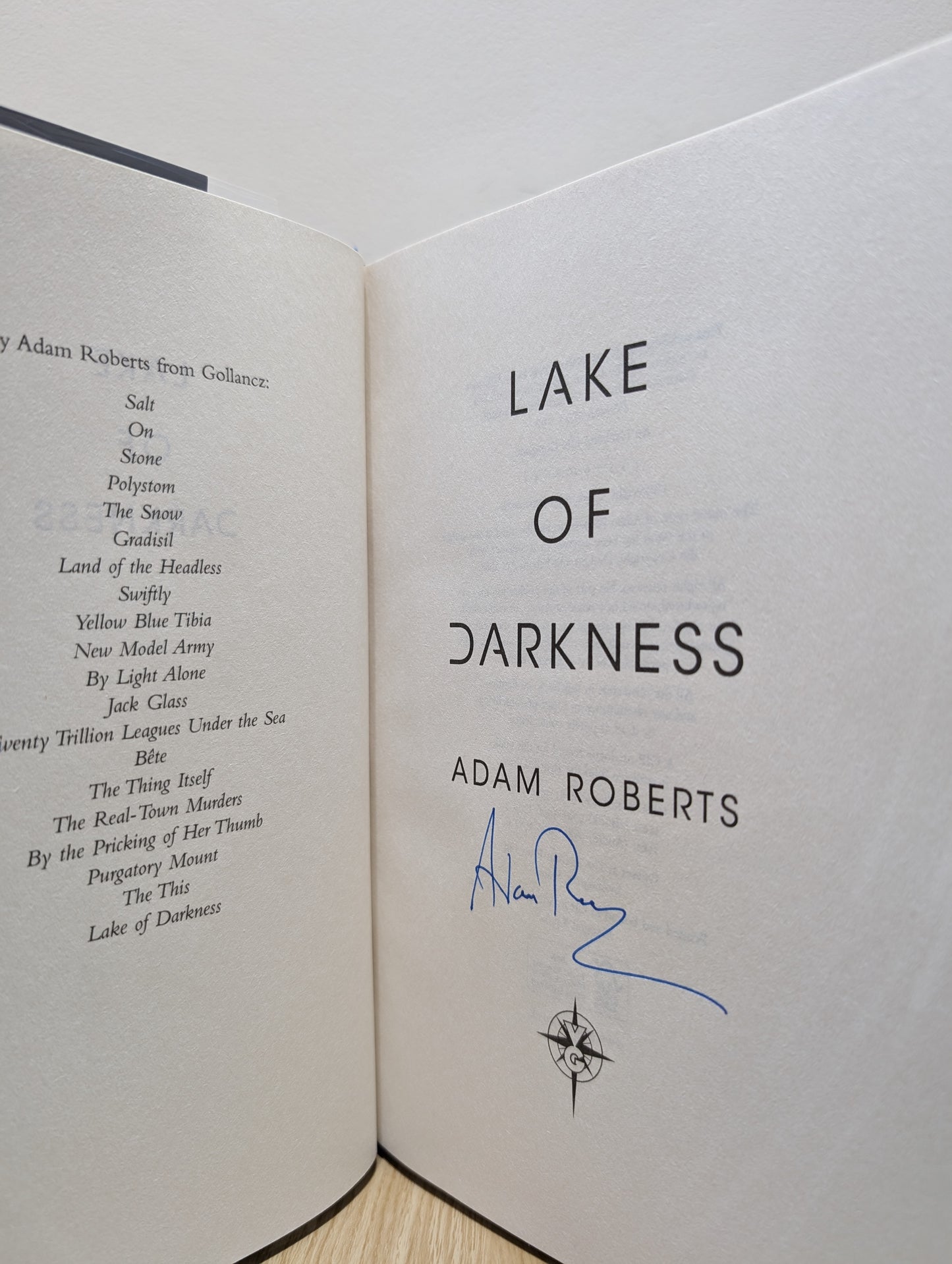 Lake of Darkness (Signed First Edition)