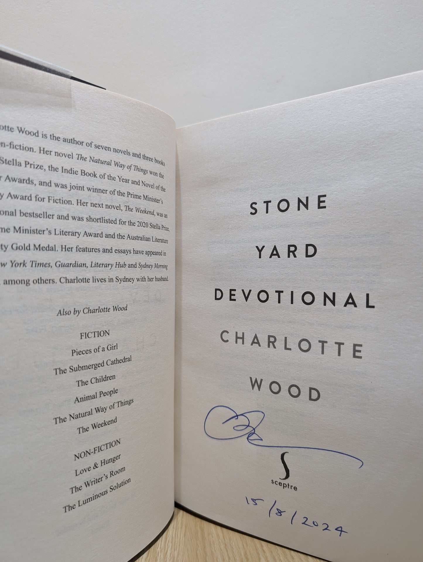 Stone Yard Devotional (Signed Dated First Edition)