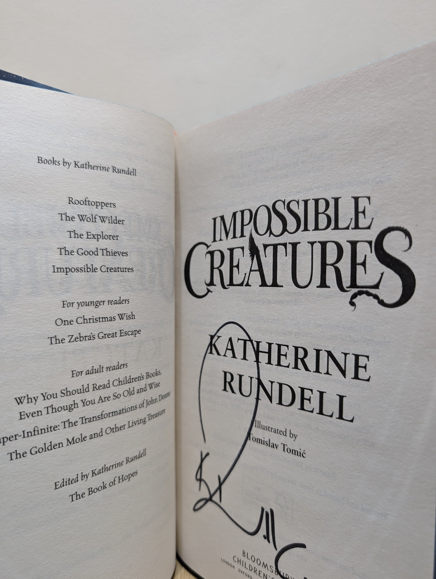 Impossible Creatures (Signed Special Edition)