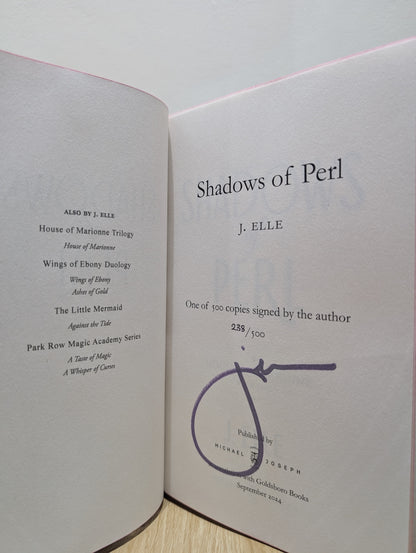 House of Marionne; The Shadow of Perl (Signed First Edition Set  with sprayed edges)