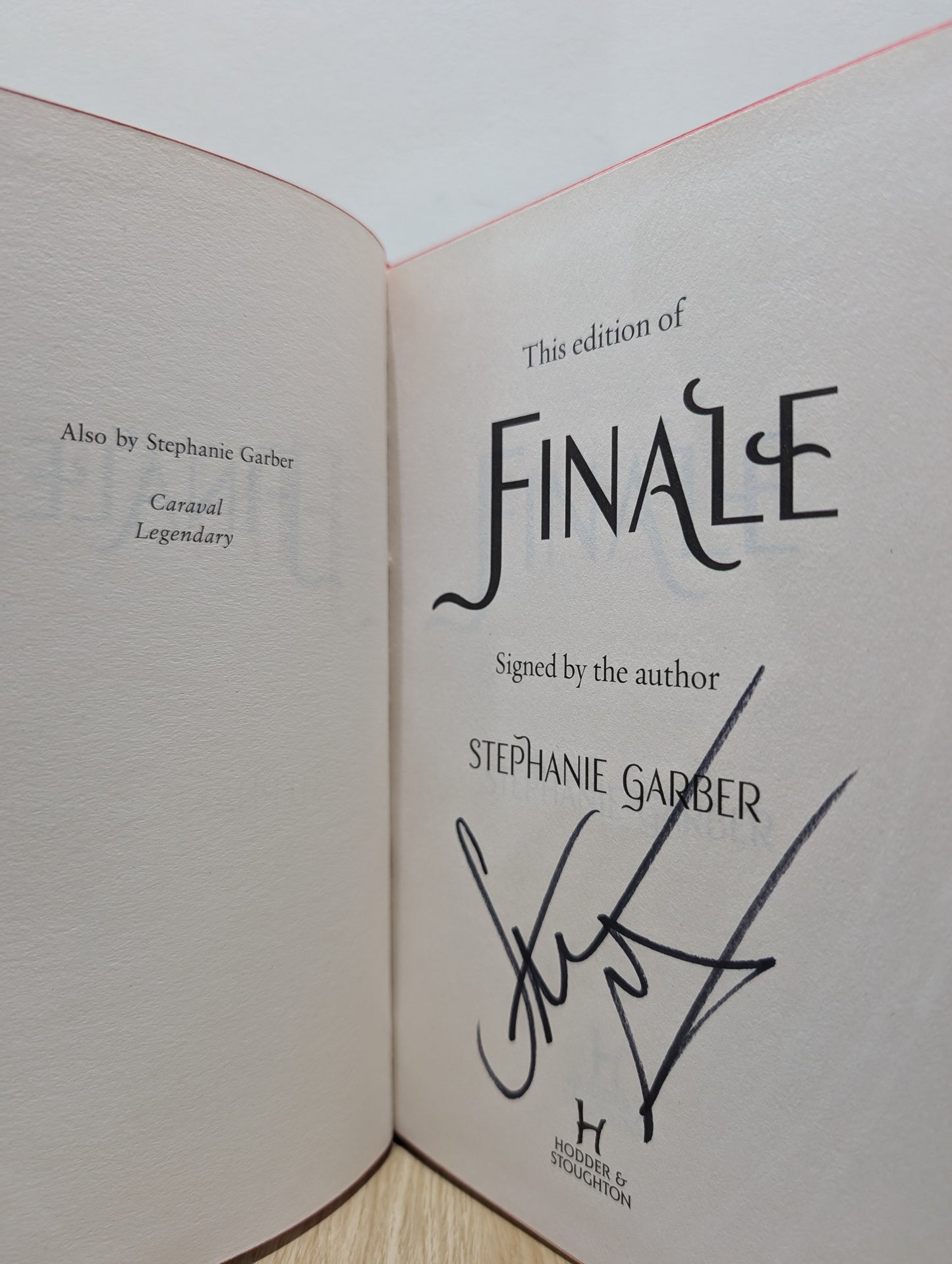 Finale: Caraval Series Book 3 (Signed First Edition with sprayed edges)