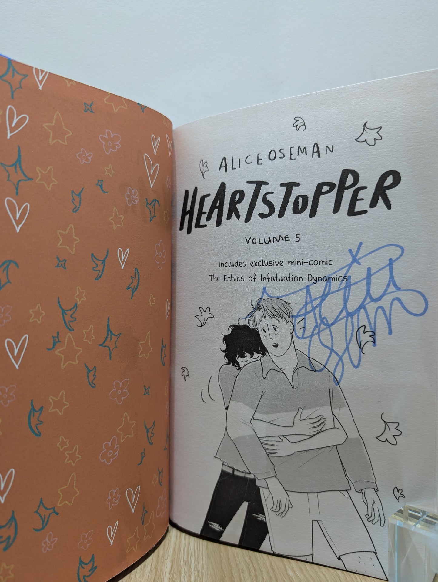 Heartstopper Volume 5 (Signed Hardback First Edition with signed print)