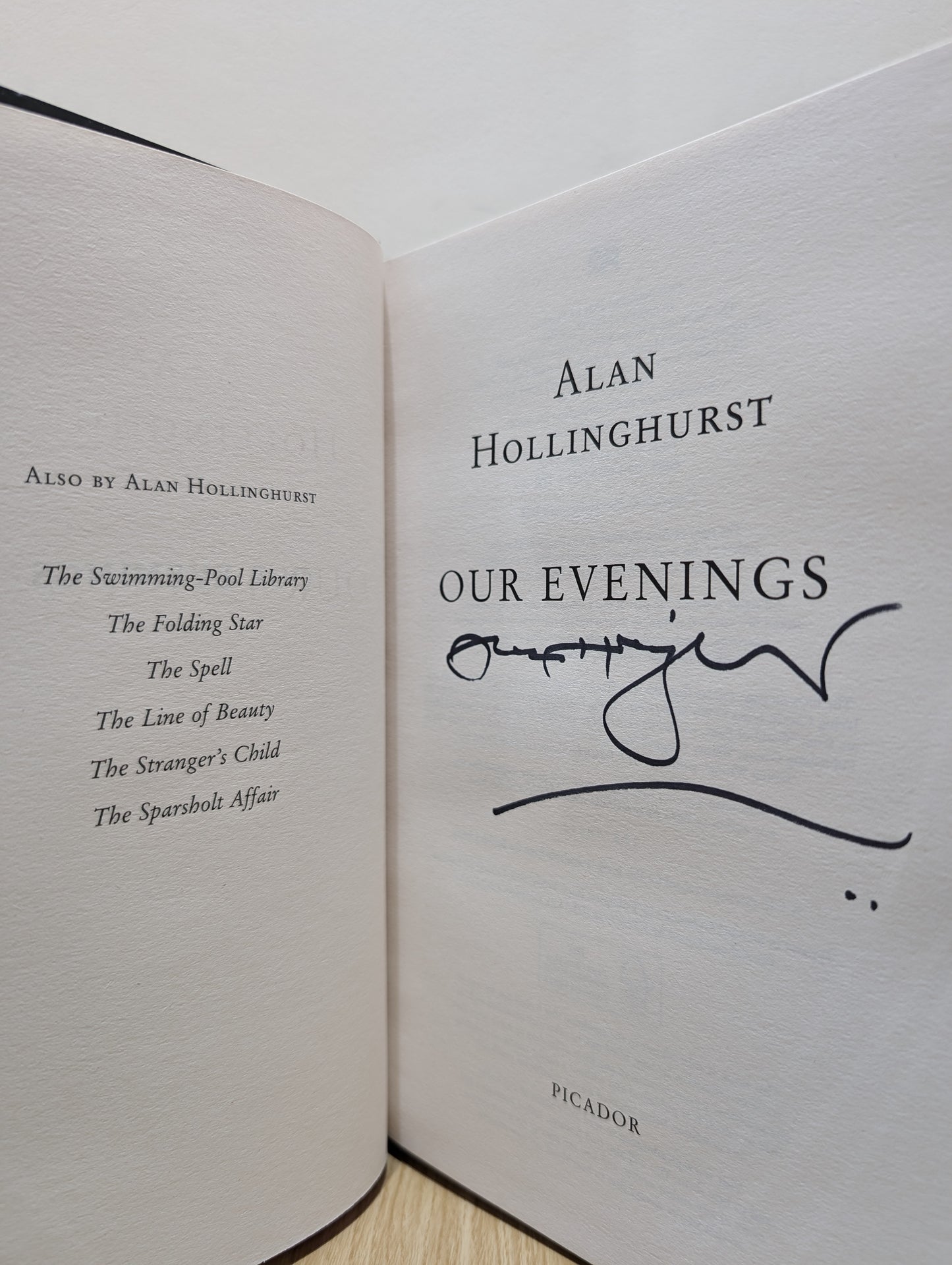 Our Evenings (Signed to Title Page)