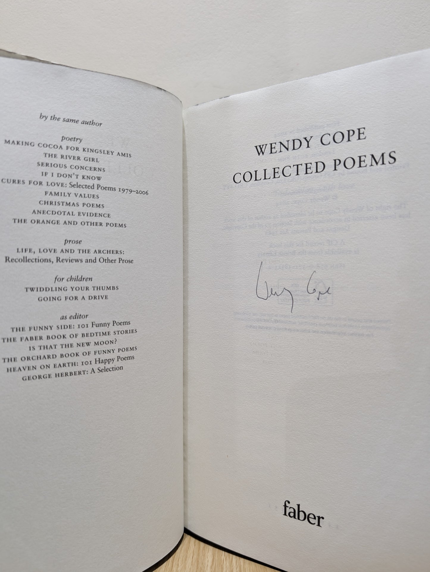 Collected Poems (Signed First Edition with sprayed edges)