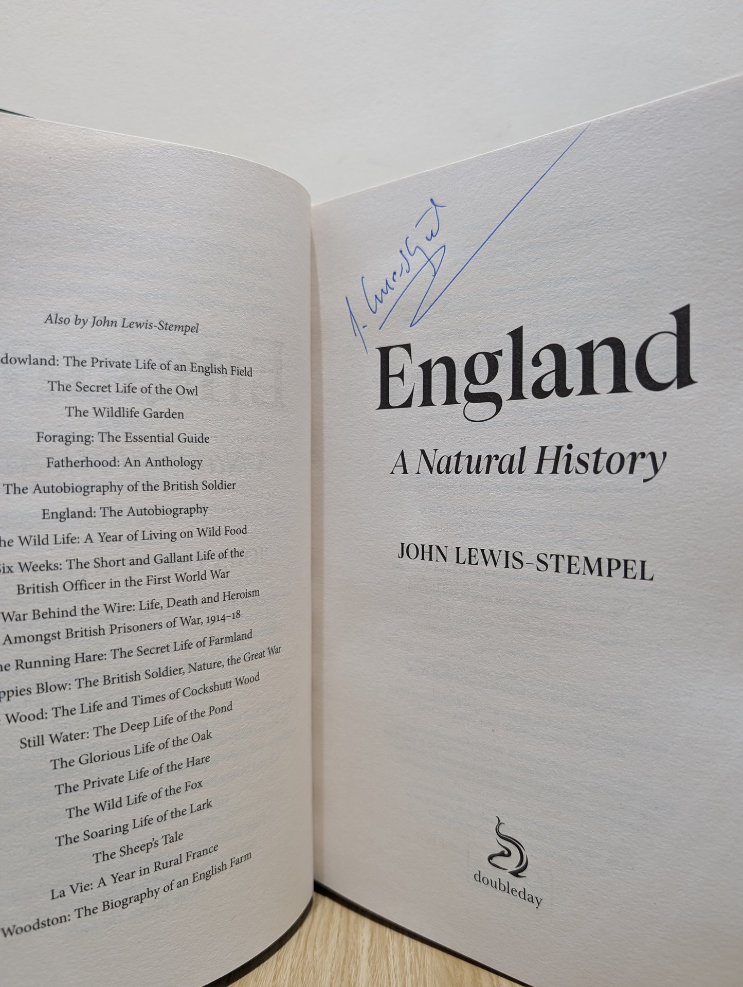 England: A Natural History (Signed First Edition)