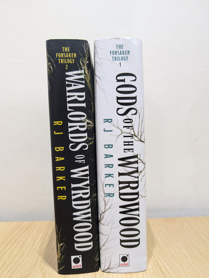 The Forsaken Trilogy 1-2: Gods of the Wyrdwood; Warlords of the Wyrdwood (Signed First Edition Set with sprayed edges)