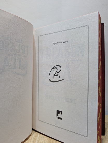 Tomes & Tea Series 1-2: Can't Spell Treason Without Tea; A Pirate's Life for Tea (Signed First Edition with sprayed edges)