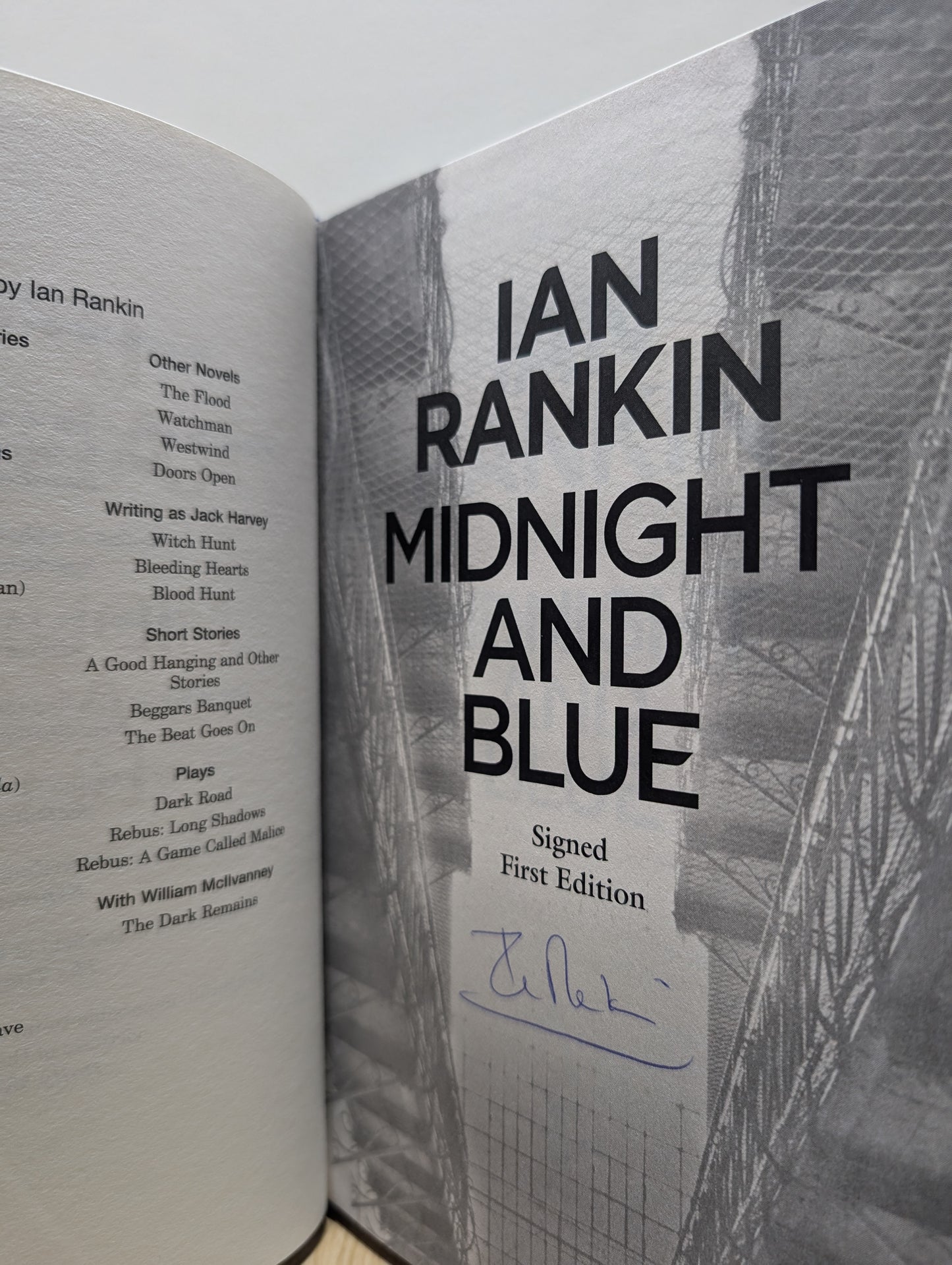 Midnight and Blue: Brand New Thriller In The BBC Series REBUS (Signed First Edition)