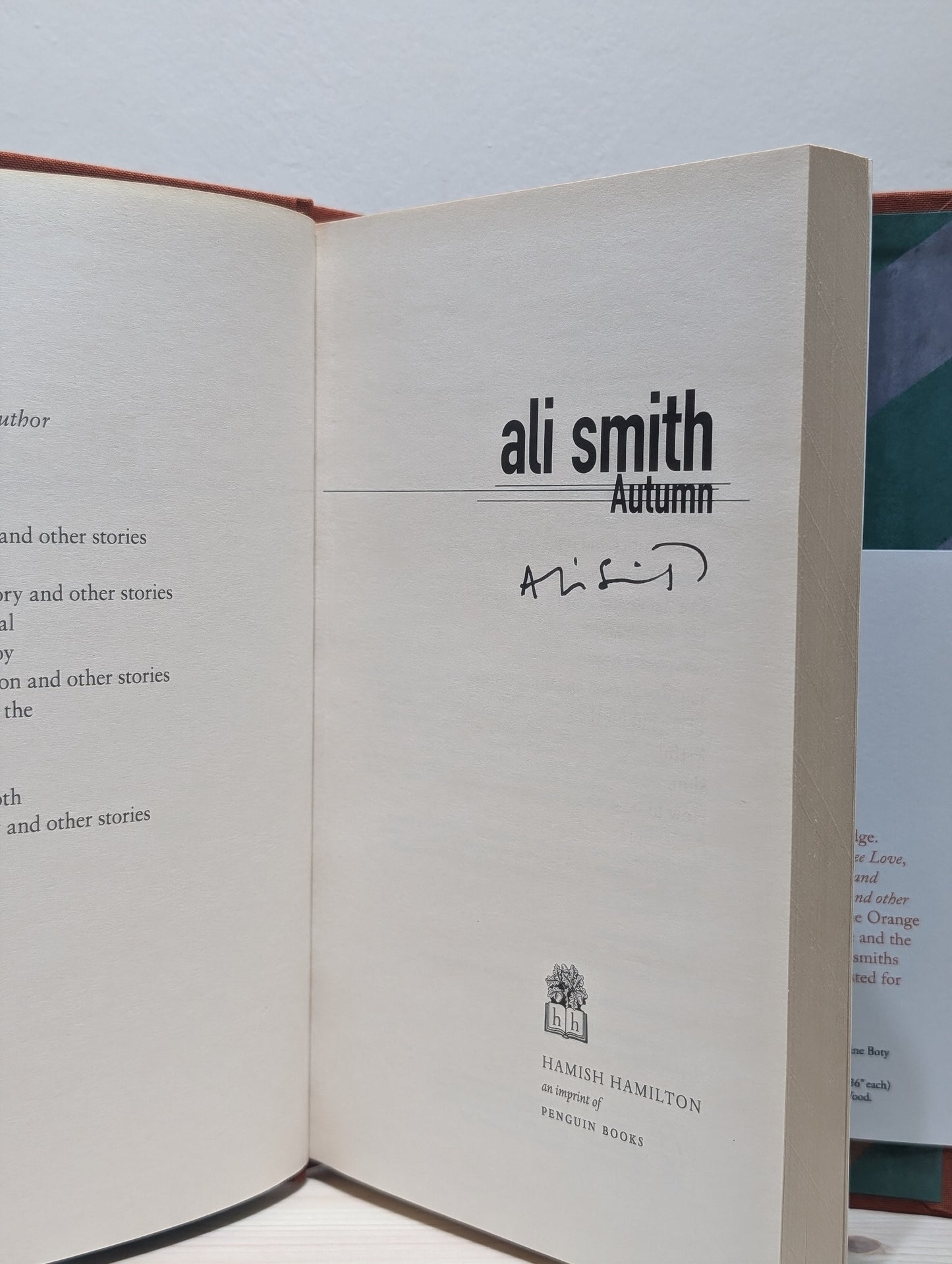 Autumn (Signed First Edition)