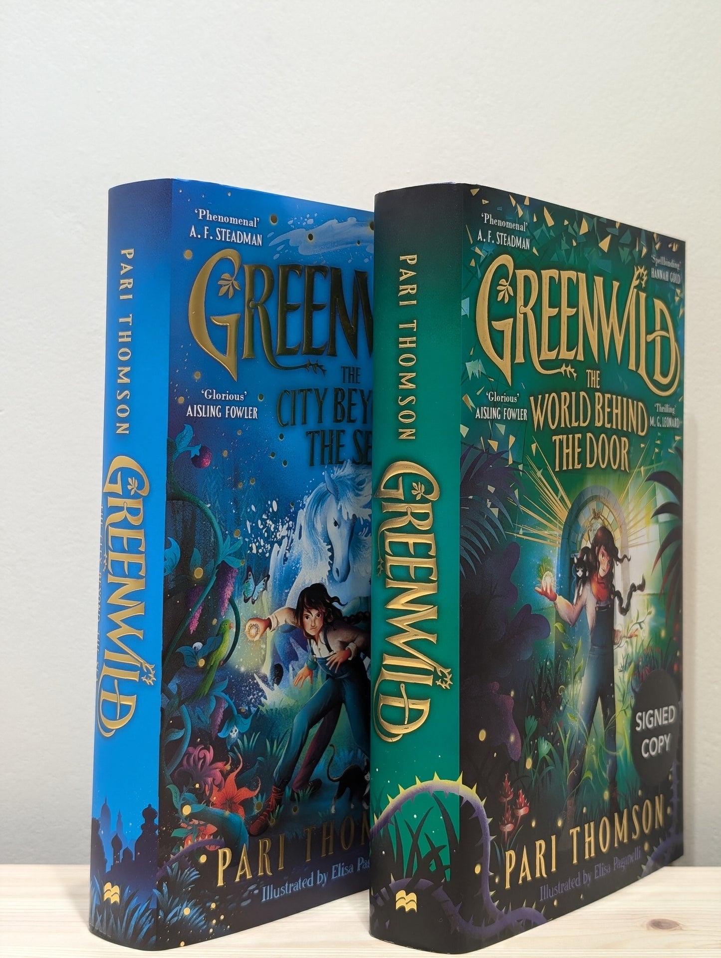 Greenwild 1-2: The World Behind The Door; The City Beyond the Sea (Signed First Edition Set)