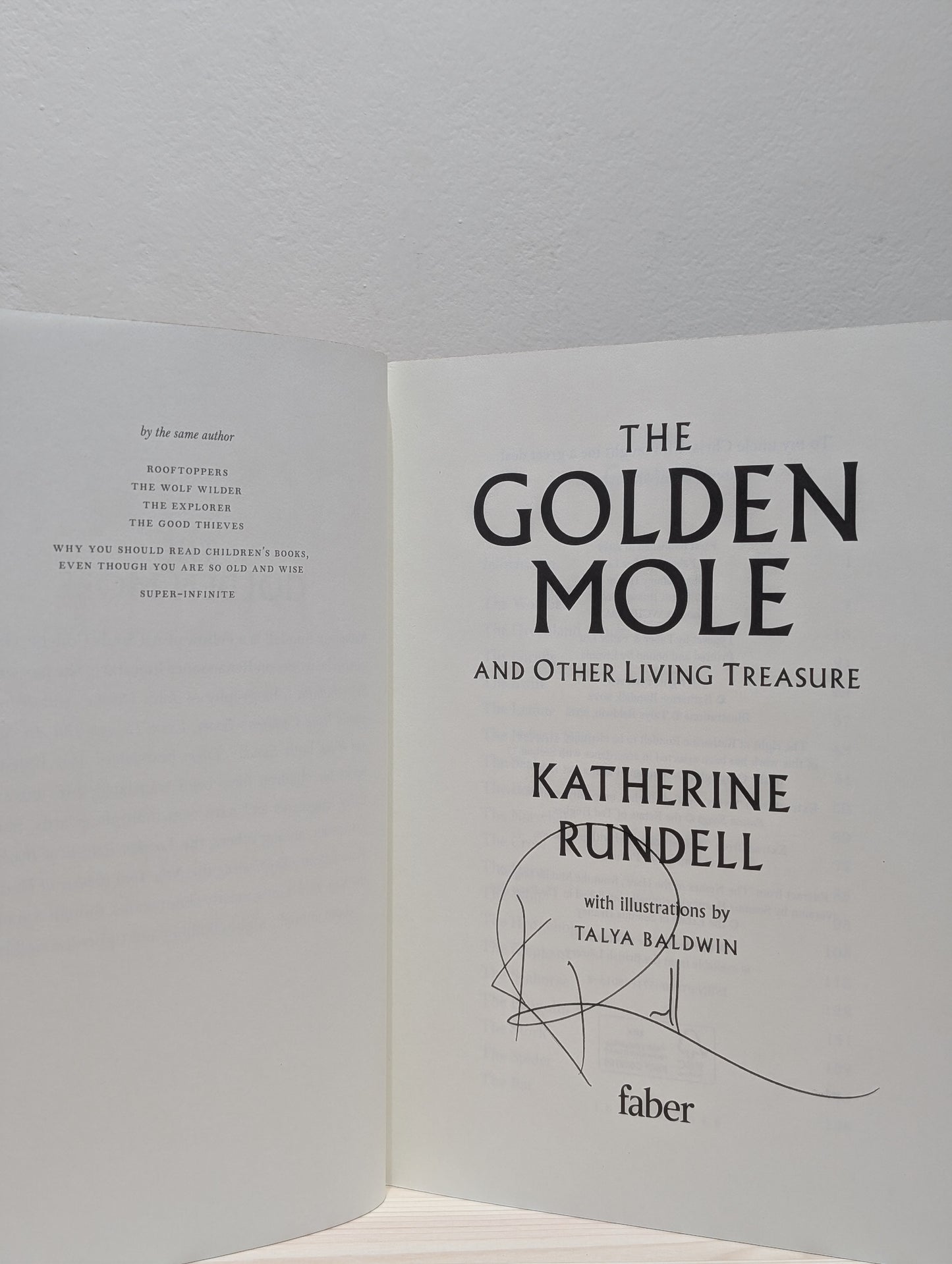 The Golden Mole: and Other Living Treasure (Signed First Edition)