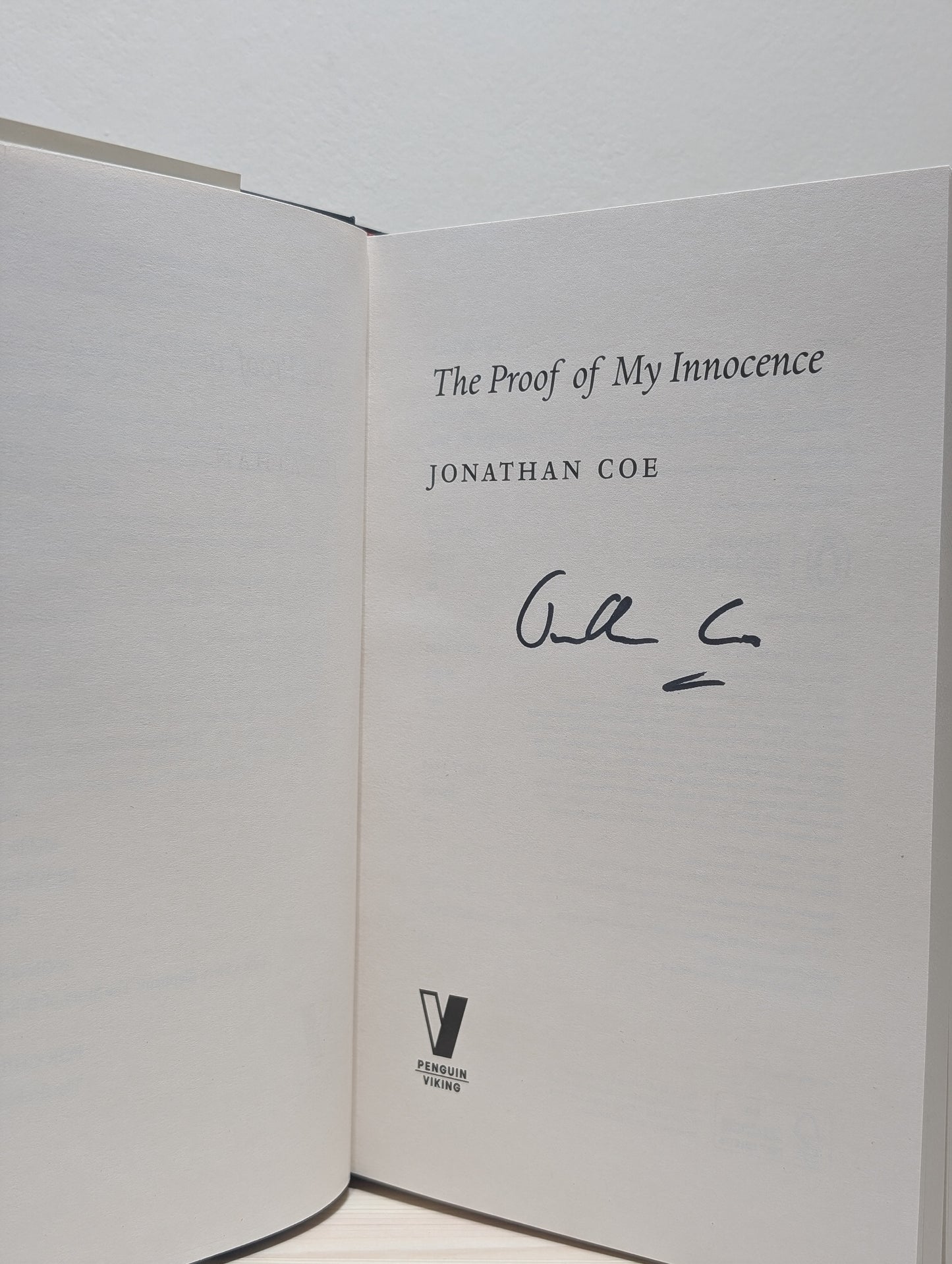 The Proof of My Innocence (Signed to Title Page)