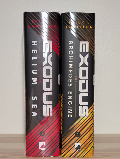 Exodus: Archimedes Engine Helium Sea by Peter F. Hamilton (Signed First Edition)