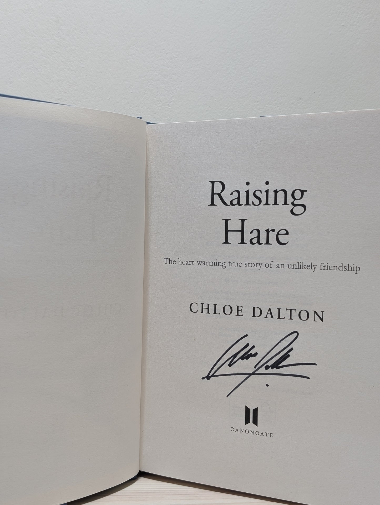 Raising Hare (Signed to title page)