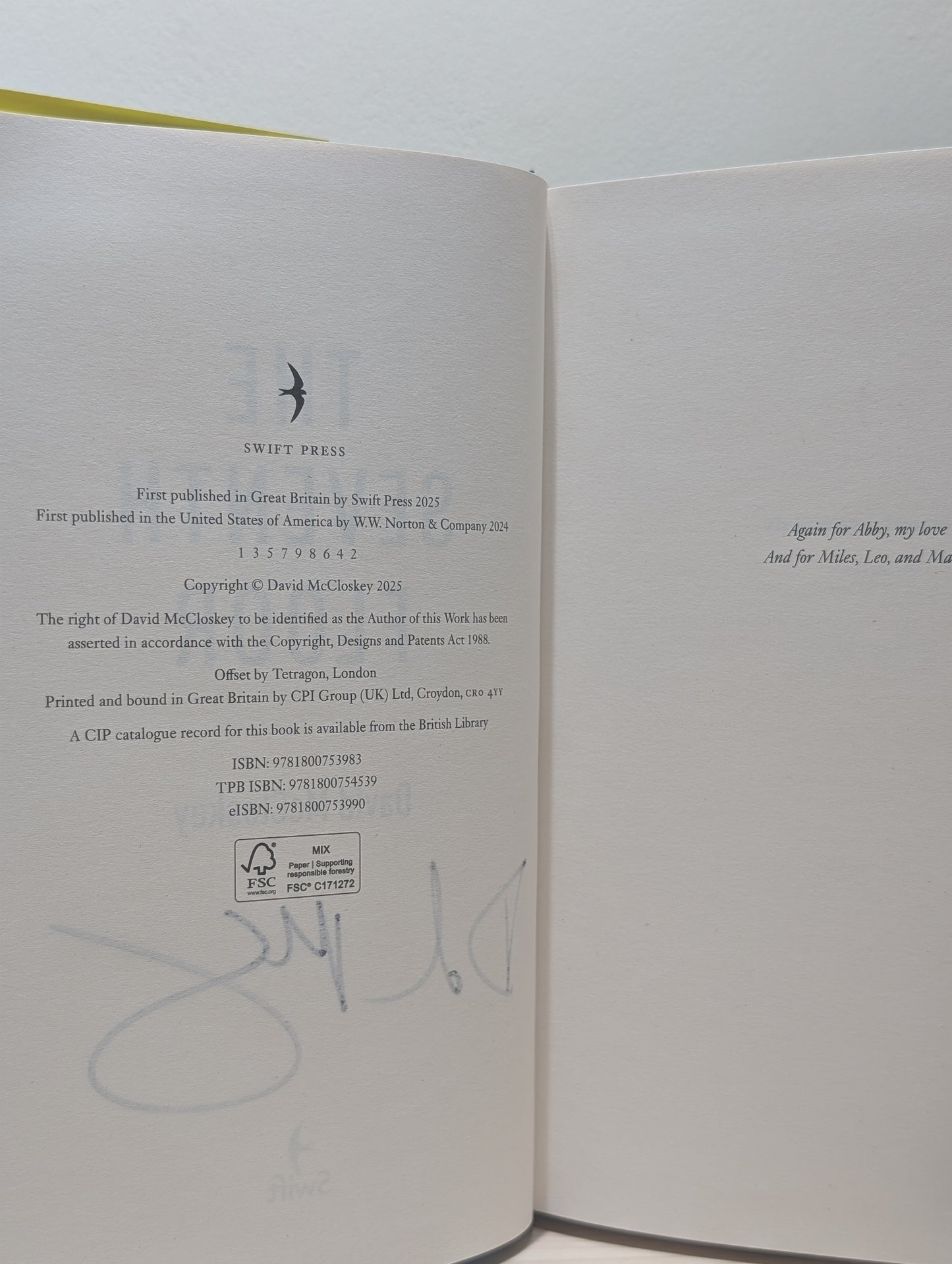 The Seventh Floor (Signed First Edition)