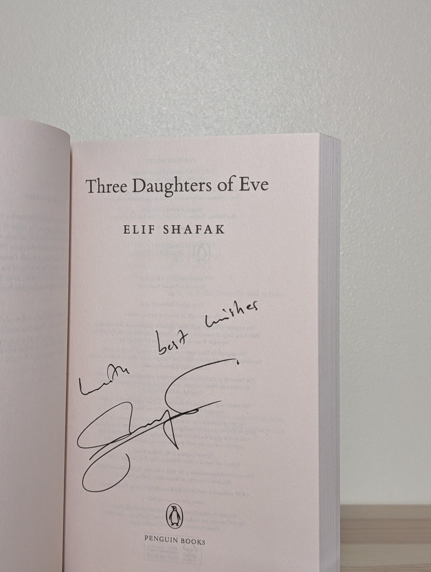 Three Daughters of Eve by Elif Shafak (Signed)