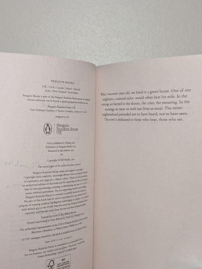 Honour by Elif Shafak (Signed)