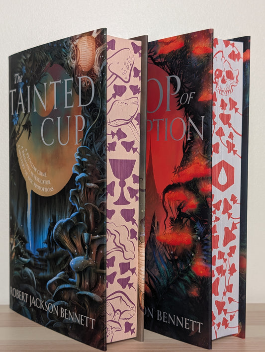Tainted Cup; A Drop of Corruption by Robert Jackson Bennett (Signed Numbered with sprayed edges) - Fialta Books