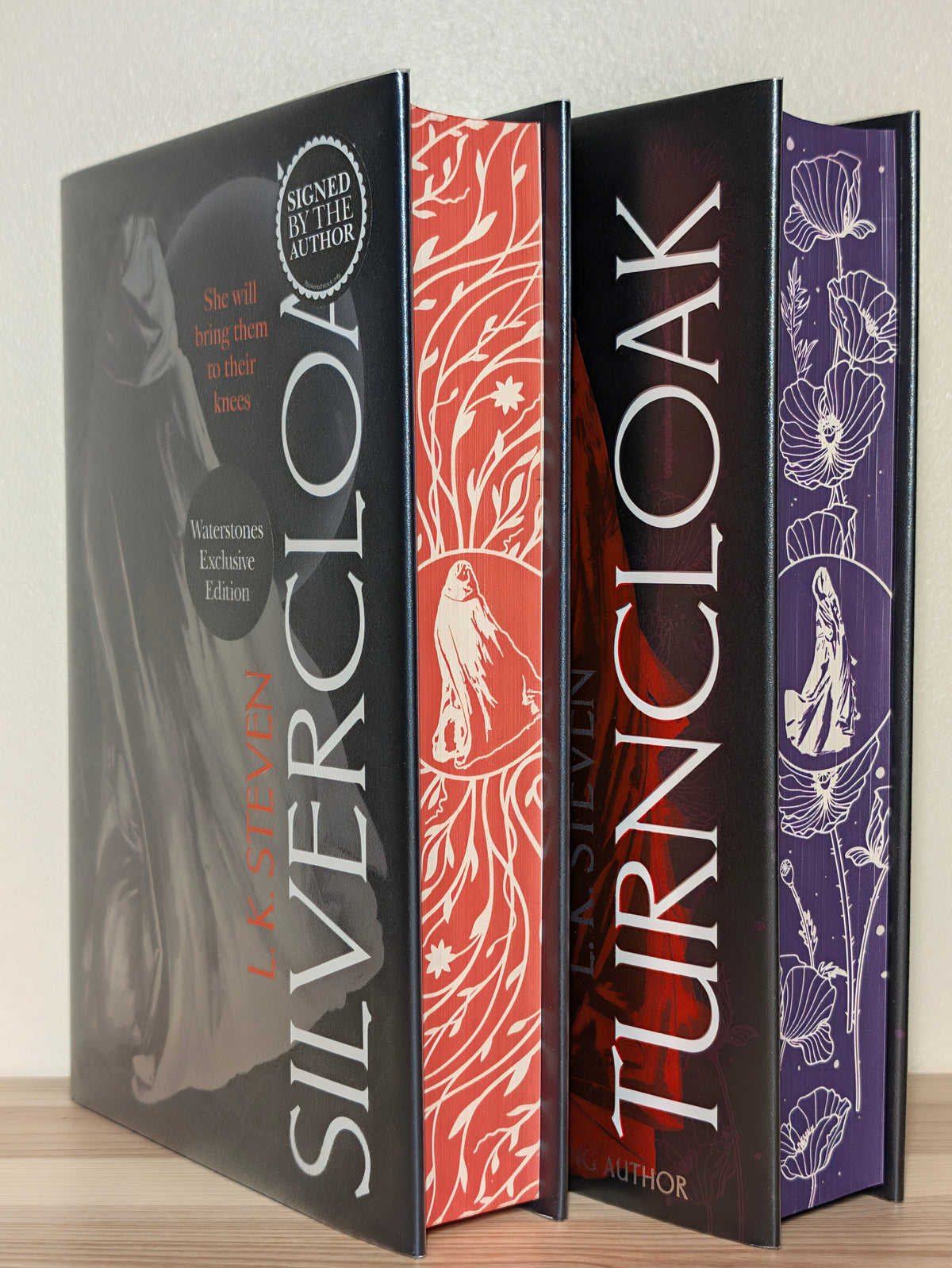 Silvercloak Turncloak by L. K. Steven (Signed First Edition with sprayed edges)