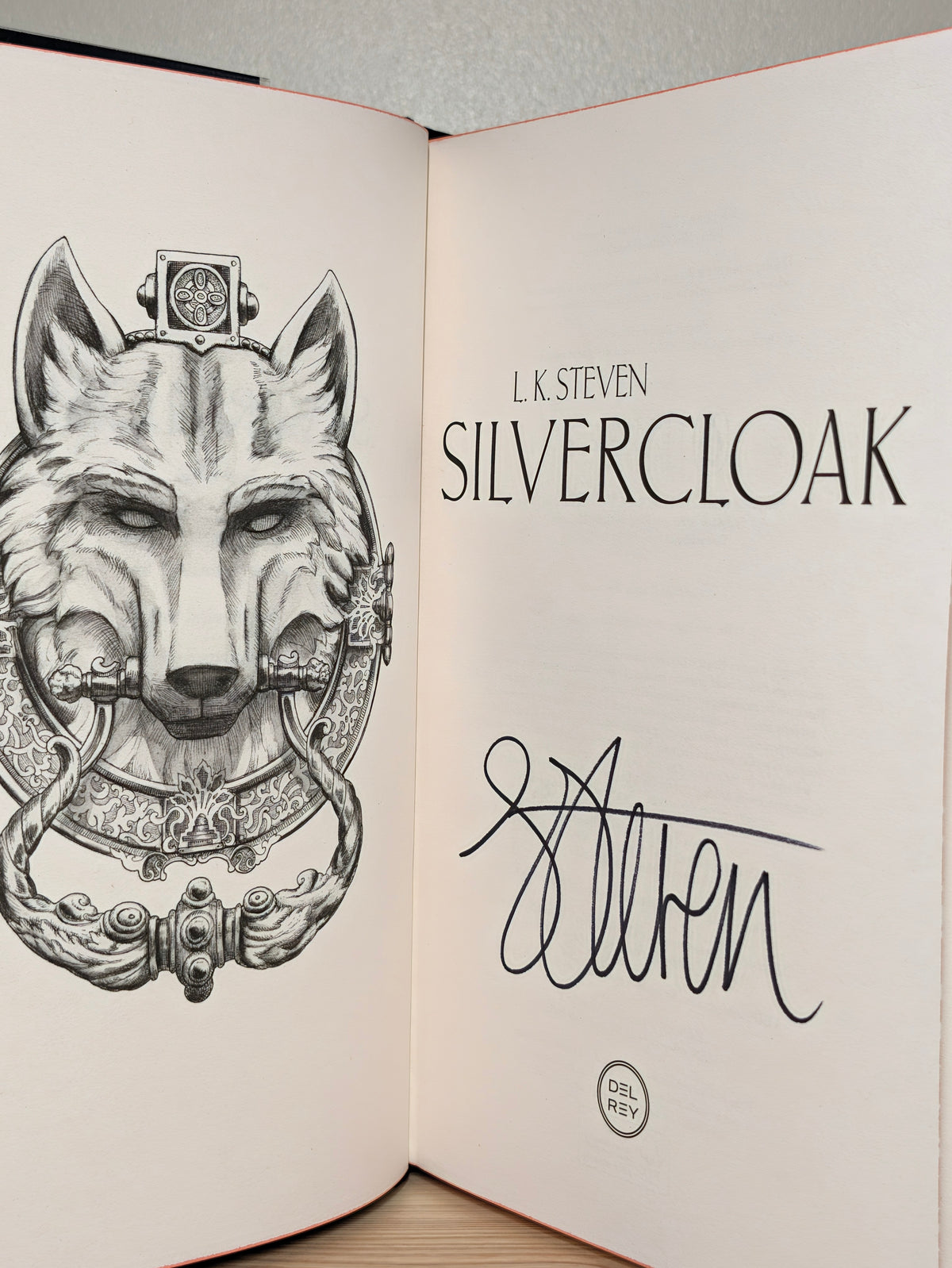 Silvercloak Turncloak by L. K. Steven (Signed First Edition with sprayed edges)
