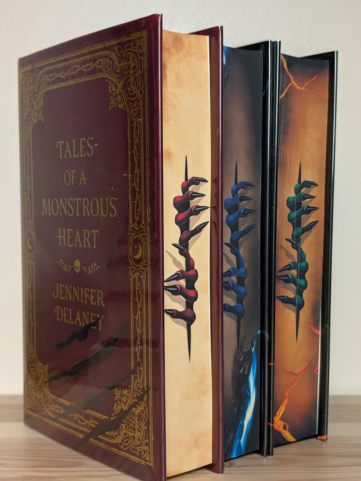 Tales of a Monstrous Heart; Tales of a Deadly Devotion; Tales of a Treacherous Fate (Signed Numbered Set with sprayed edges)
