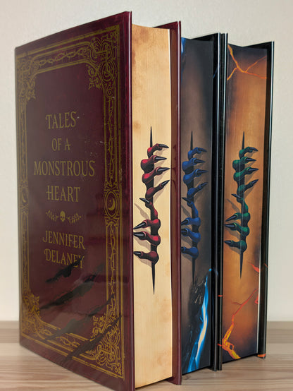 Tales of a Monstrous Heart; Tales of a Deadly Devotion; Tales of a Treacherous Fate (Signed Numbered Set with sprayed edges)