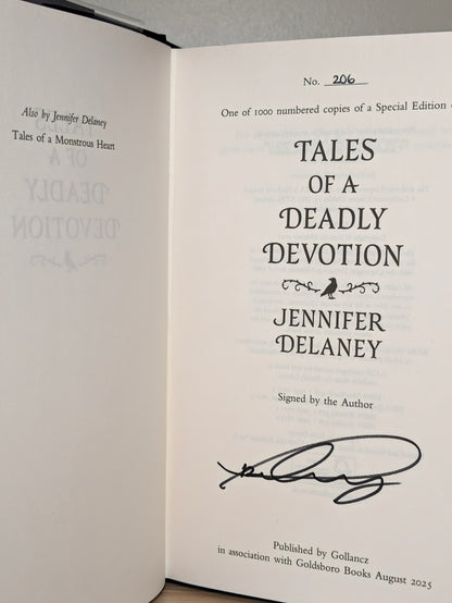 Tales of a Monstrous Heart; Tales of a Deadly Devotion; Tales of a Treacherous Fate (Signed Numbered Set with sprayed edges)