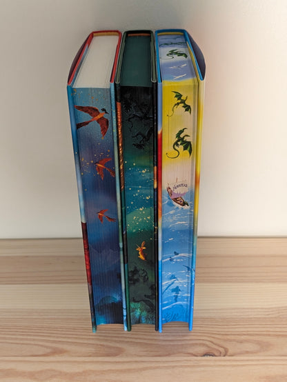 Impossible Creatures; Poisoned King; Neverfear by Katherine Rundell (Signed Set with sprayed edges)