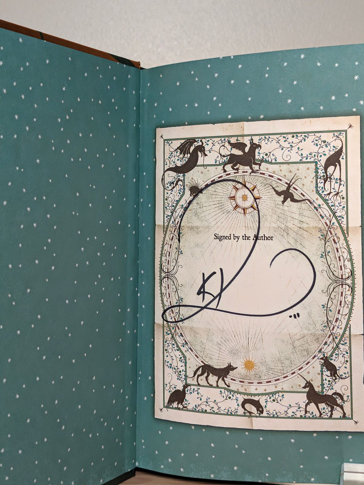 Impossible Creatures; Poisoned King; Neverfear by Katherine Rundell (Signed Set with foil on boards)