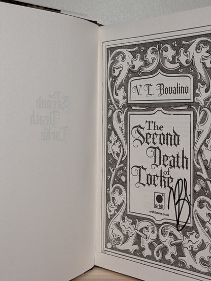 The Second Death of Locke by V.L. Bovalino (Signed First Edition)