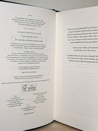 Legend by David Gemmell (Collector's Edition with sprayed edges)