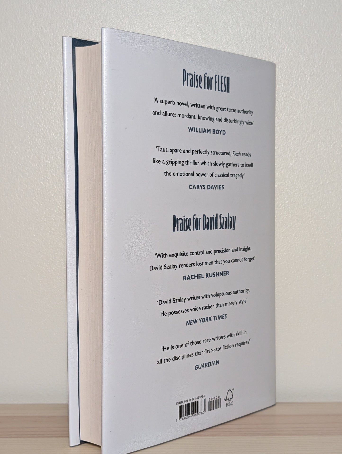 Flesh by David Szalay (Signed Dated First Edition)