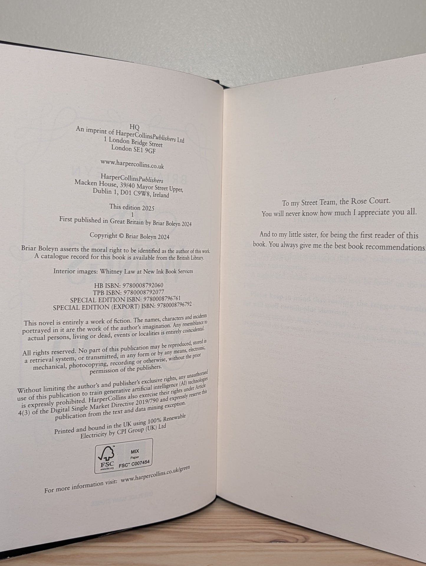 On Wings Of Blood; Bond that Burns; Wing that Bind (First Edition Set with sprayed edges)
