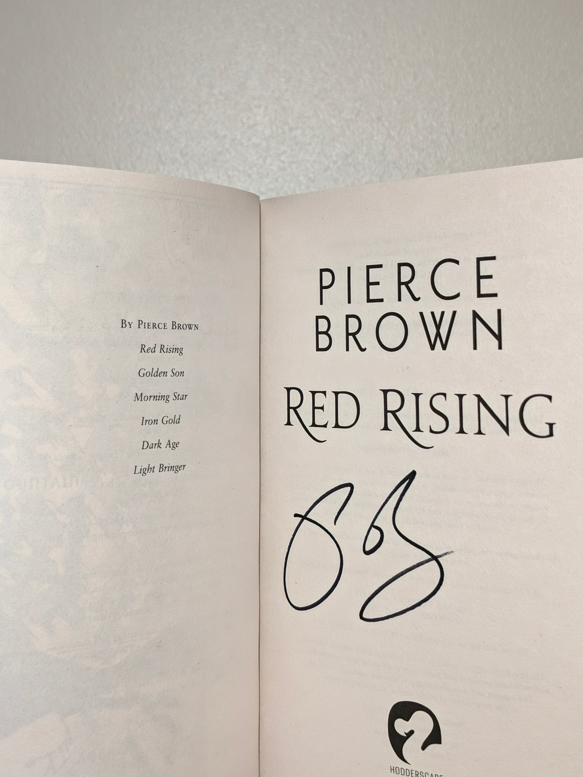 Red Rising by Pierce Brown (Signed Paperback Edition)