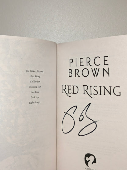 Red Rising by Pierce Brown (Signed Paperback Edition)