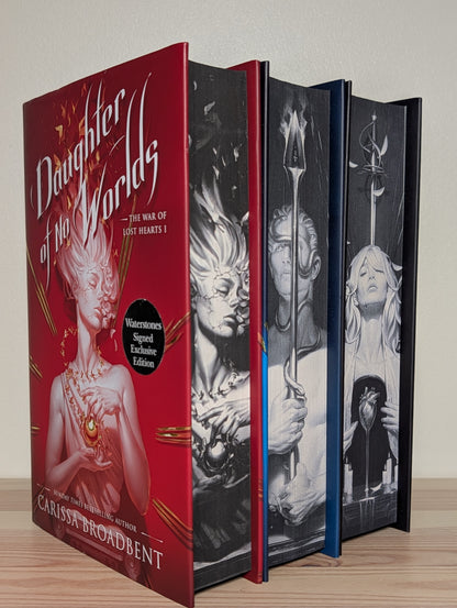 Daughter of No Worlds; Children of Fallen Gods; Mother of Death and Dawn (Signed Set with sprayed edges) - Fialta Books