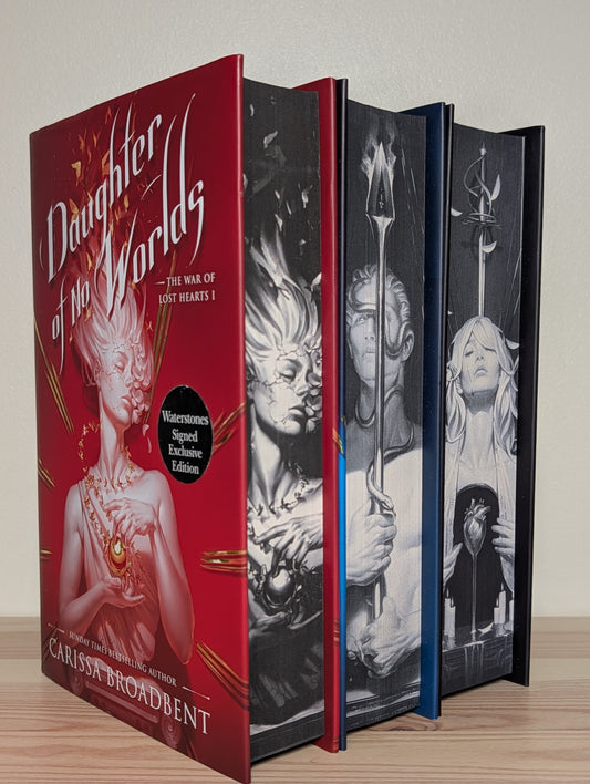 Daughter of No Worlds; Children of Fallen Gods; Mother of Death and Dawn (Signed Set with sprayed edges) - Fialta Books