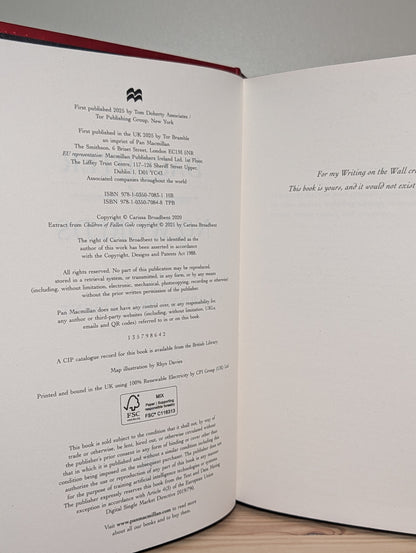 Daughter of No Worlds; Children of Fallen Gods; Mother of Death and Dawn (Signed Set with sprayed edges) - Fialta Books