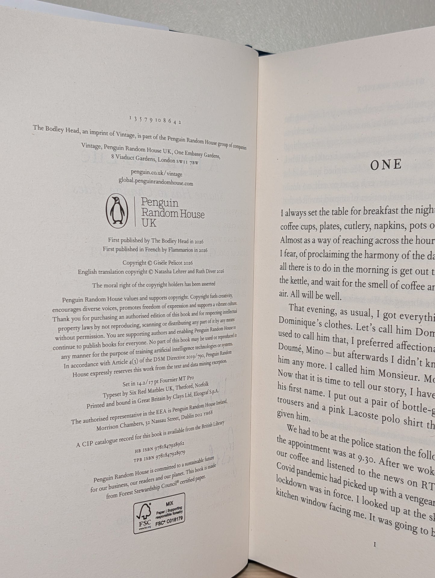 A Hymn to Life by Gisele Pelicot (Signed First Edition)