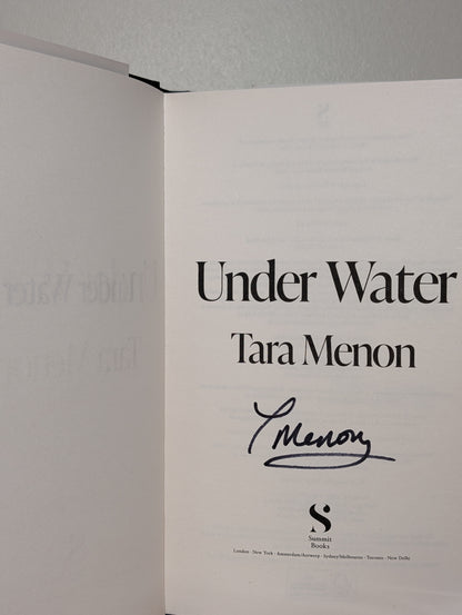Under Water by Tara Menon (Signed First Edition)