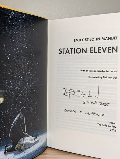 Station Eleven by Emily St John Mandel (Signed Lined Folio Slipcase Edition)
