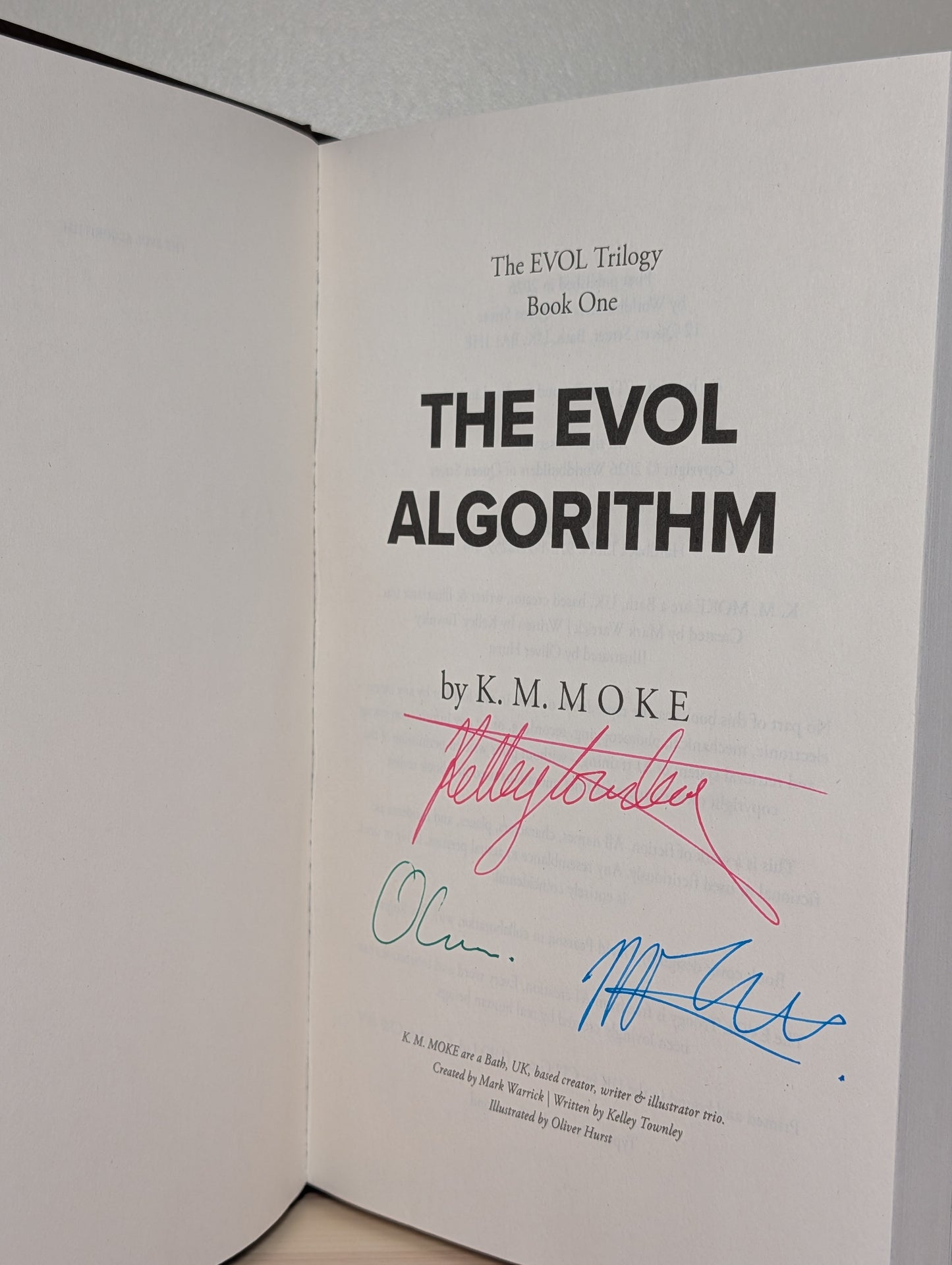 The EVOL Algorithm by K.M. Moke (Signed First Edition)